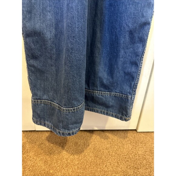 Dickies Bib Overalls Womens L Blue Denim Relaxed Fit Carpenter - Picture 12 of 12